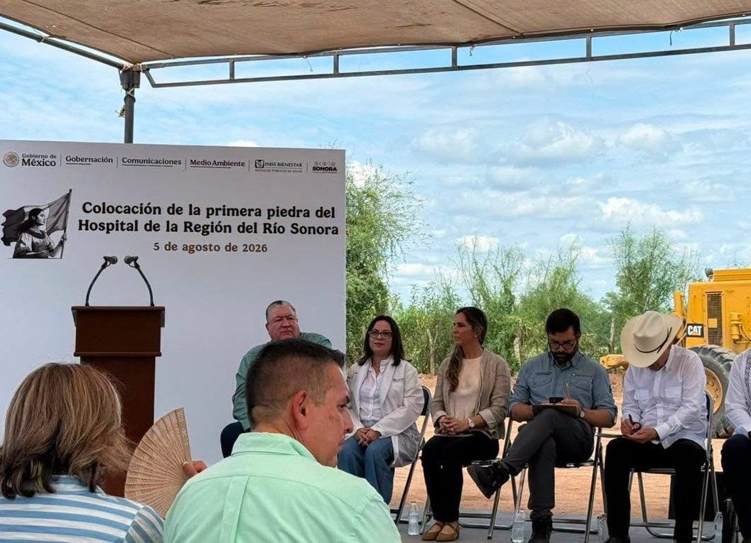 COLOCACIÓN DE LA PRIMERA PIEDRA DEL HOSPITAL DE LA REGIÓN RÍO SONORA